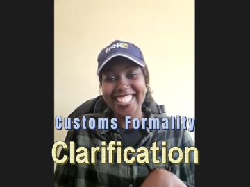 customs formality